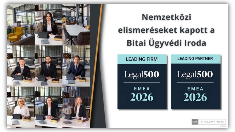 Nemzetközi elismerést kapott a Bitai Ügyvédi Iroda